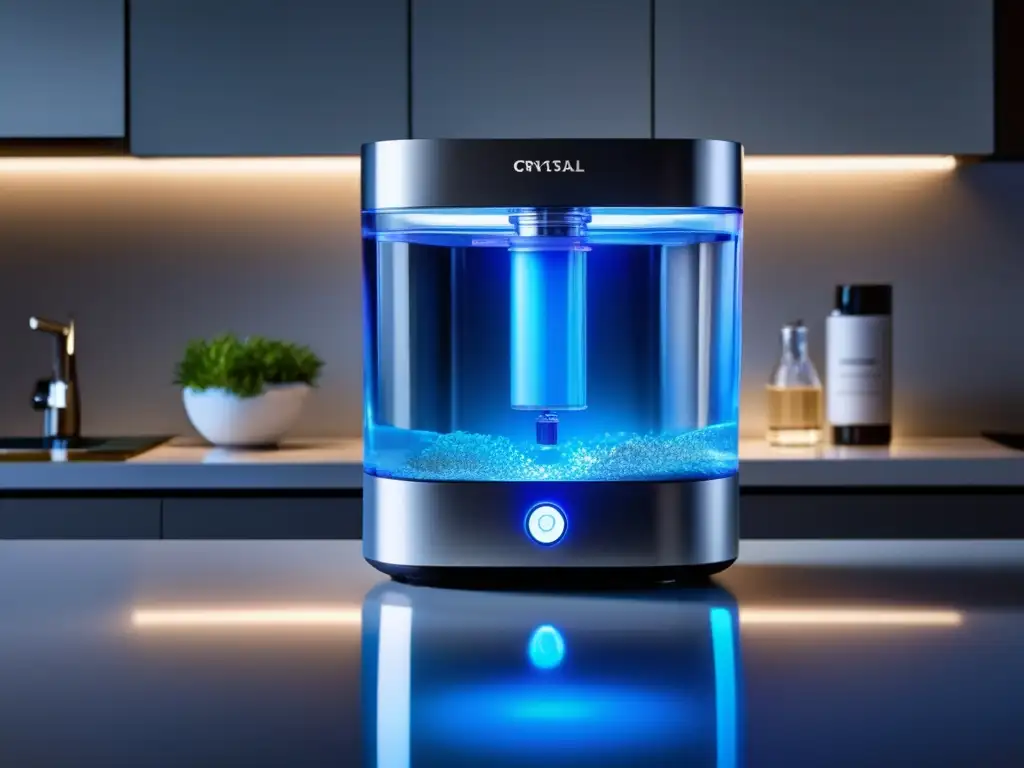 Purificación agua rayos UV: eficacia en imagen de dispositivo moderno y eficiente