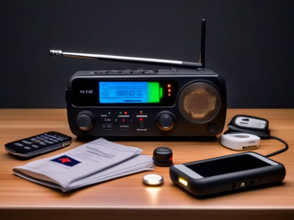 Radio HAM en emergencias con diseño moderno y suministros de preparación - Importancia de tener una radio HAM en emergencias