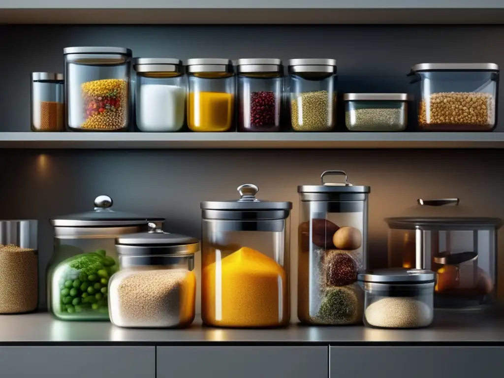 Almacenamiento eficiente y reciclaje de alimentos para maximizar espacio en cocina