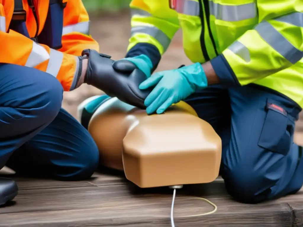 Primeros auxilios en electrocución: resucitación cardiopulmonar y uso de desfibrilador