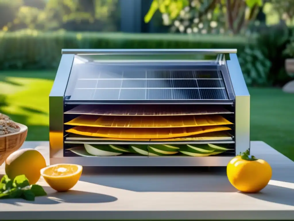 Secador de alimentos solar casero de alta calidad con diseño moderno y ecológico