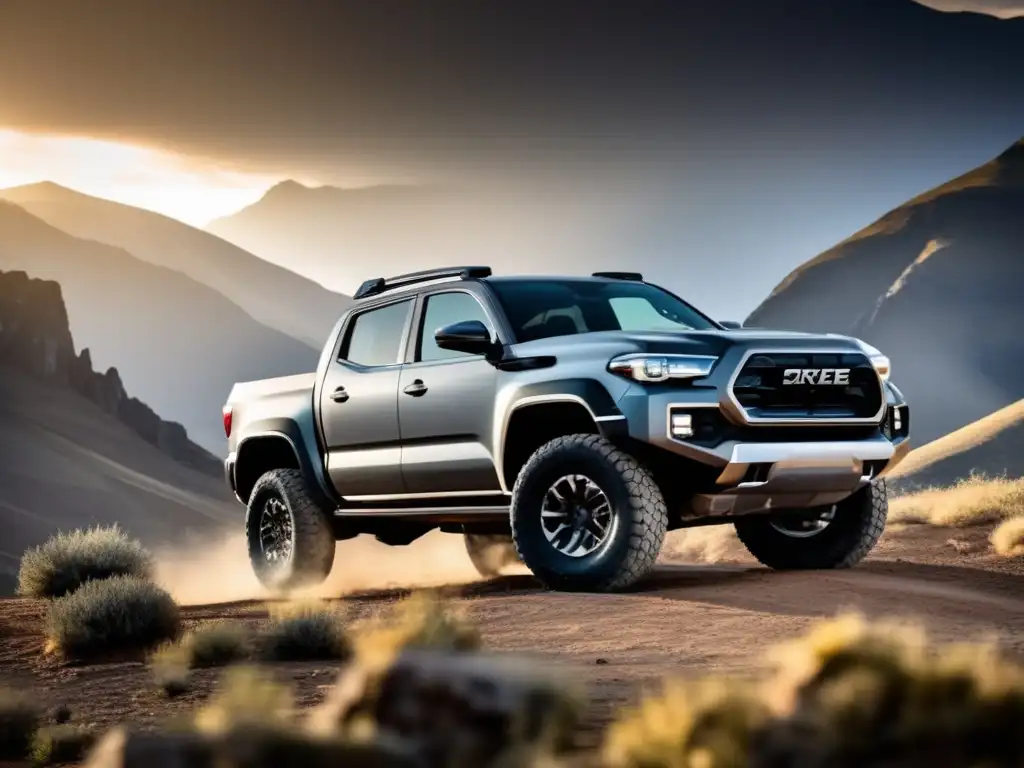 4x4 moderno en paisaje montañoso Vehículo 4x4: Beneficios de supervivencia en entornos desafiantes