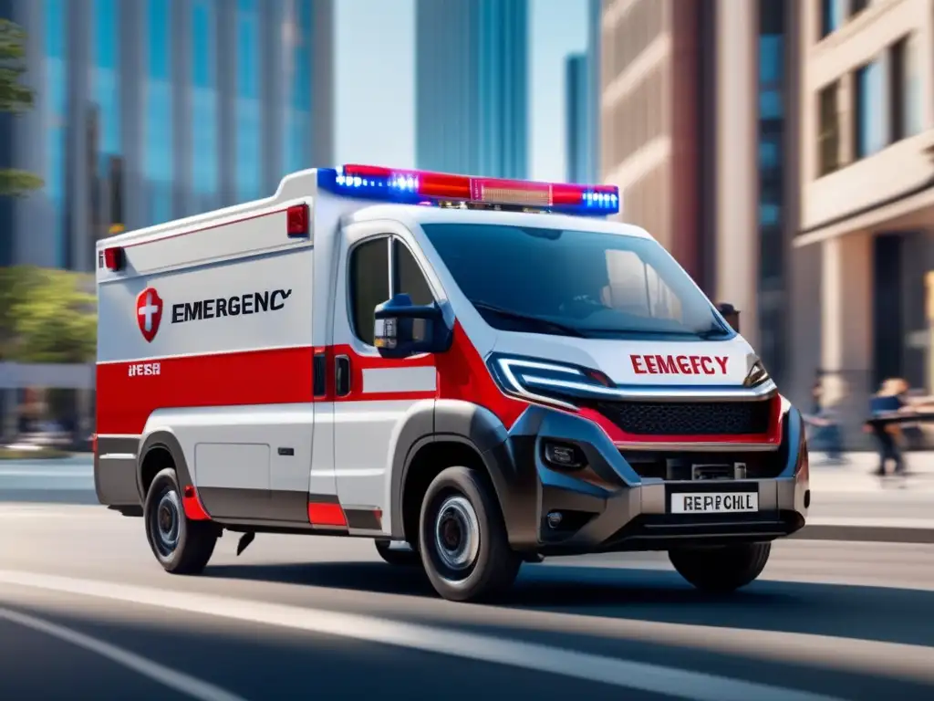 Vehículo de rescate para emergencias en acción